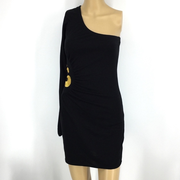 Dereon Fitted One Shoulder Dress - Picture 1 of 7
